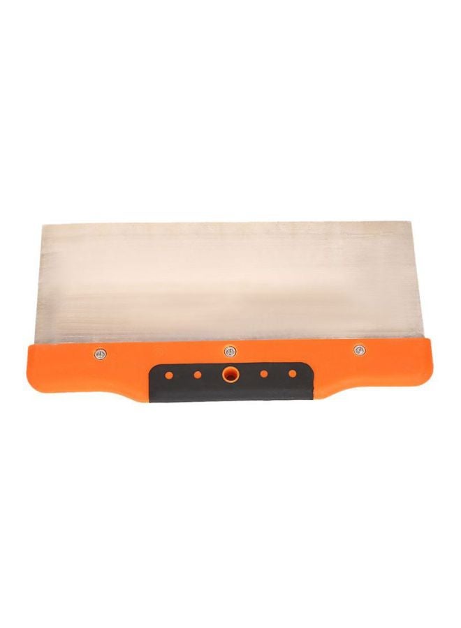 LAWAZIM - Stainless Steel Bench Scraper Silver/Orange/Black 10inch - Image 1