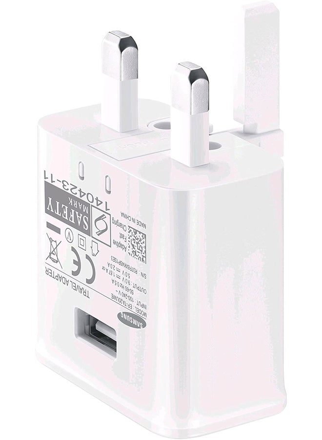 Samsung - UK Micro USB Travel Fast Charging Adaptor White - Image 1