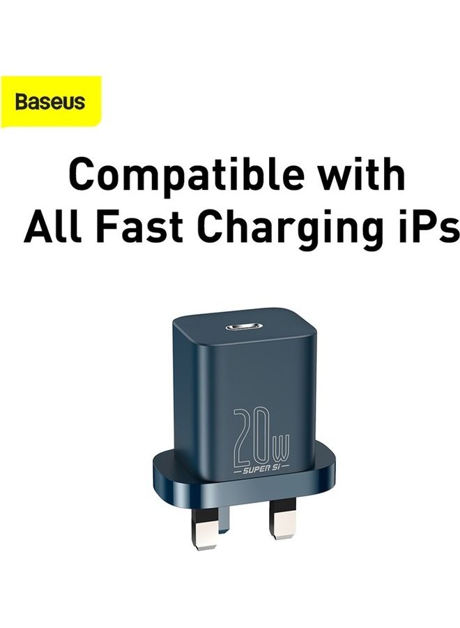 Baseus 20W Super S1 Quick Travel Charger Blue - Image 5