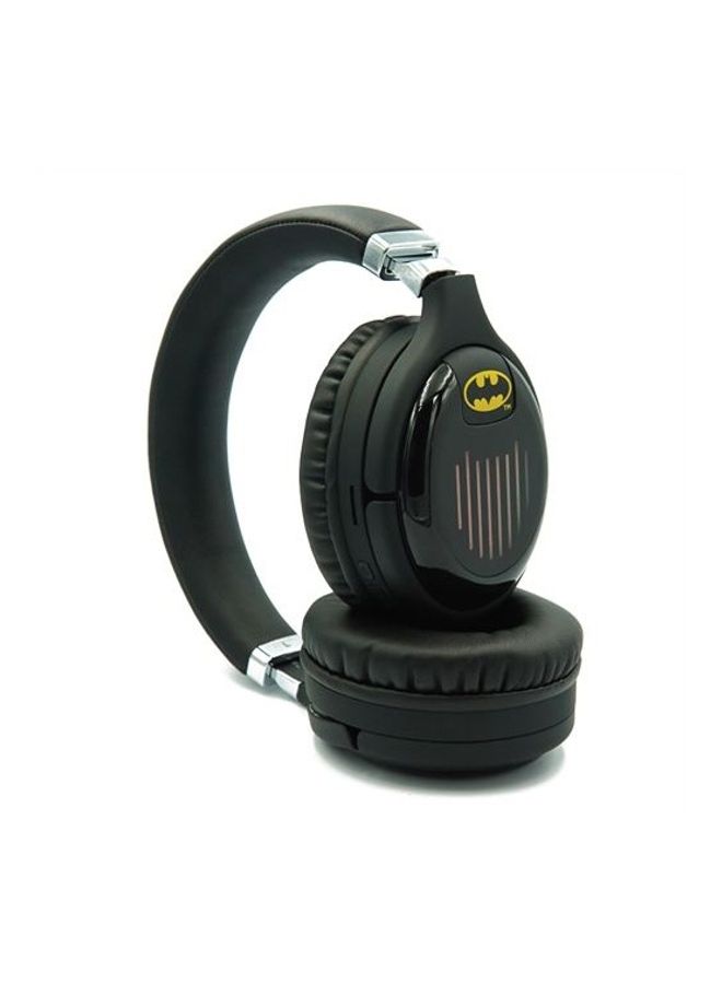 Batman Bluetooth Headset With LED, Mic, FM, Aux & SD Card Slot Black  - Image 4