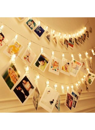 20-LED Curtain Clip String Wall Light White - v1622533378/N47879896A_1