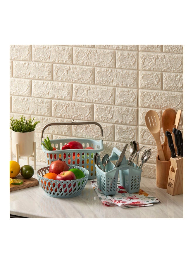 هوم بوكس حامل أدوات المائدة من سبيكترا أزرق 16 x 16سم - Image 5