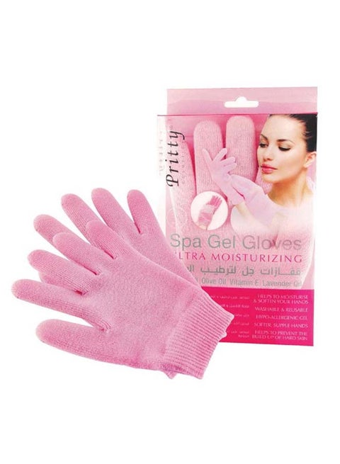 1 Pair Spa Gel Gloves Pink 300grams