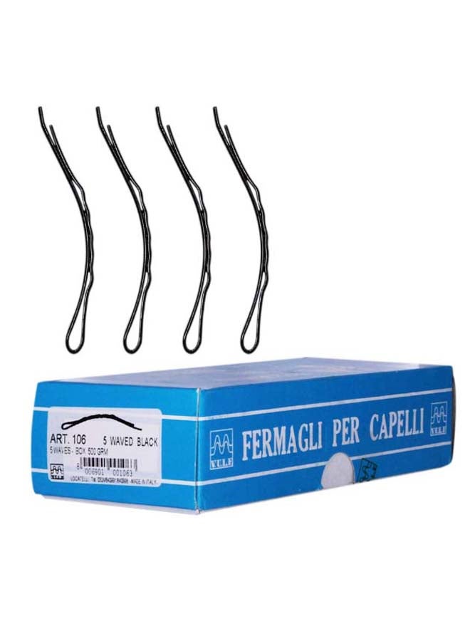 Locatelli Hair Grip Waved Black 500grams - Image 1