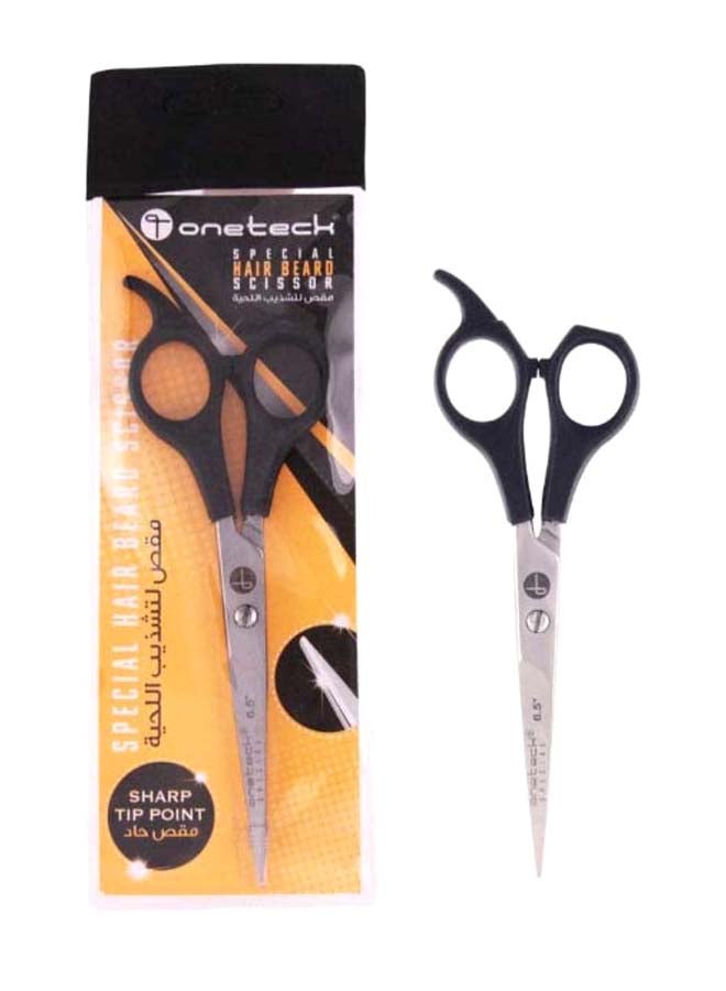 Onetech Beard Hair Scissor Black/Silver 