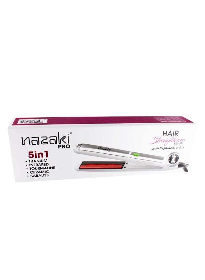 NAZAKI Hair Straightener Infrared Pro White/Black - Image 3