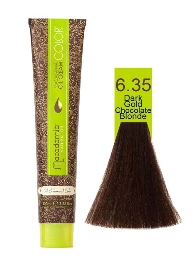 Cream Hair Colour 6.35 Dark Gold Chocolate Blonde 100ml