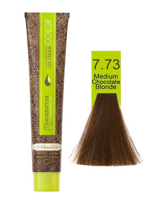 Cream Hair Colour 7.73 Medium Chocolate Blonde 100ml