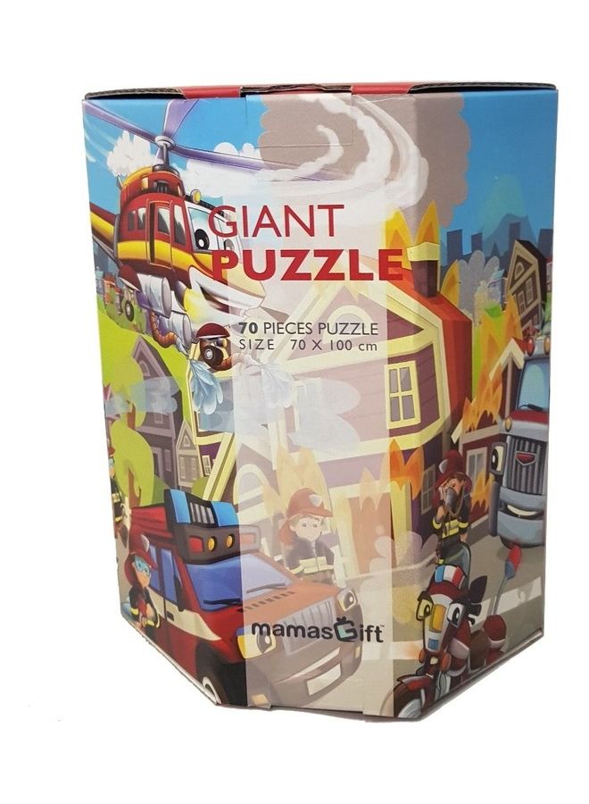 Mamas Gift - 70-Piece Fireman Giant Puzzle 70 x 100cm - Image 1