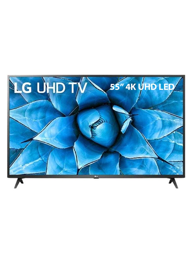 إل جي تلفزيون LED سمارت مقاس 55 بوصة بنظام التشغيل ويب أو إس وتقنية ThinQ التي تعمل بالذكاء الاصطناعي وبدقة عرض 4K بخاصية المدى الديناميكي العالي 55UN7340PVC أسود - Image 1