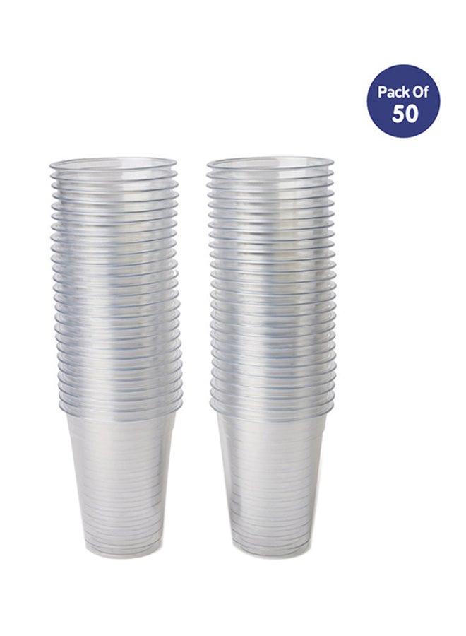 SNH 50-Piece Disposable Juice Cup Clear - Image 1