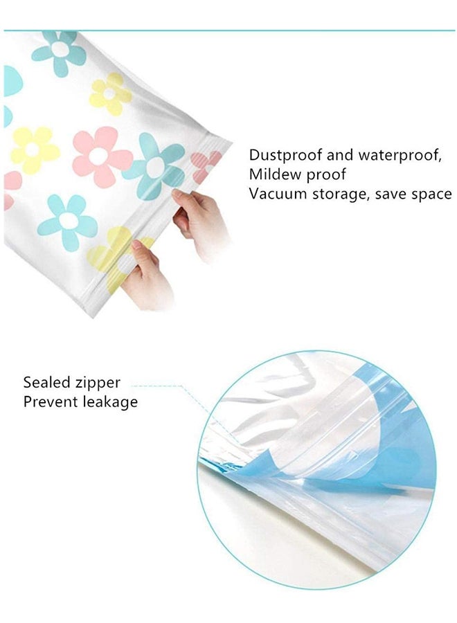 11-Piece Clothing Vacuum Storage Bag With Suction Pump Multicolour 33x29x7cm  - Image 4