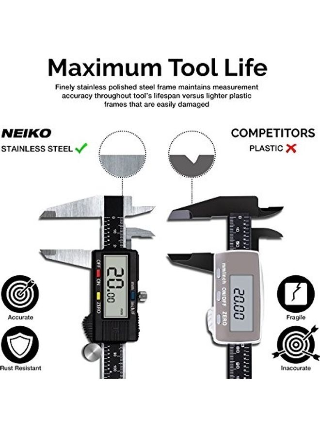 Neiko - Digital Caliper Silver/Black - Image 1