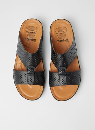 Perforated Strap Sandals Black - v1622535704/N45033511V_2