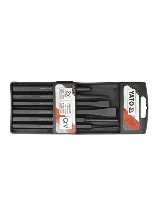 Yato 6-Piece Chisel And Punch Set Black - Image 2