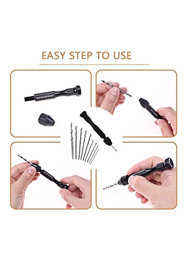 25-Piece Micro Twist Drill Bits Set Silver/Black  - Image 2