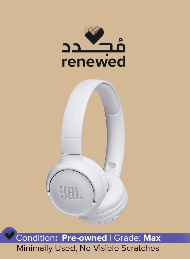 JBL Renewed - Tune 500BT Wireless On-Ear Headphones White - Image 1