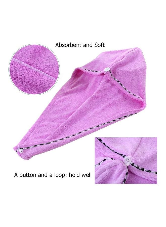 Generic 3-Piece Hair Towel Set Multicolour 25.98x9.84x0.39inch  - Image 2