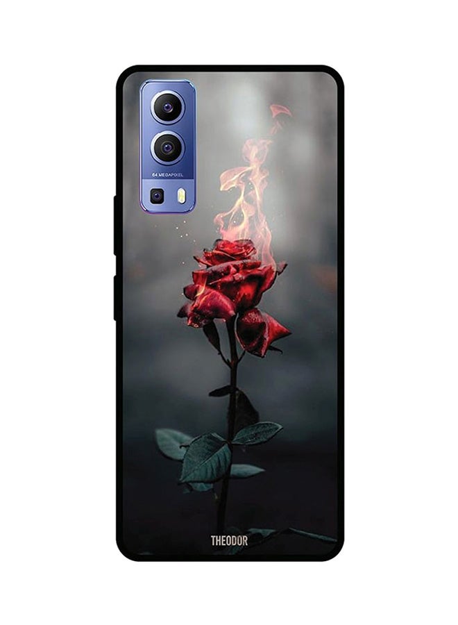 ثيودور غطاء حماية واقي لهاتف فيفو Y72 أسود/أحمر - Image 1