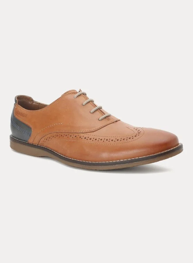 RUOSH Lace-Up Formal Shoes Tan Brown