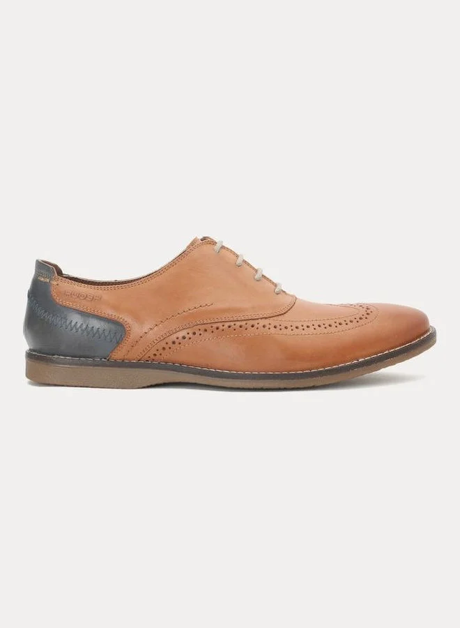 RUOSH Lace-Up Formal Shoes Tan Brown