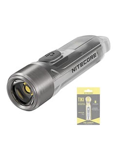 TIKI Mini Futuristic LED Keychain Light 300 Lumens-Built-in Rechargeable Li-ion battery 71meter