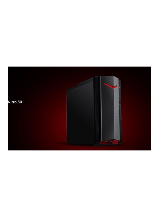 Acer - Nitro Gaming PC N50-610-EB13, Intel Core i7-10700 Processor/12GB RAM/1TB HDD+256G SSD/Nvidia GTX 1650 4GB Graphics Card Black - Image 1