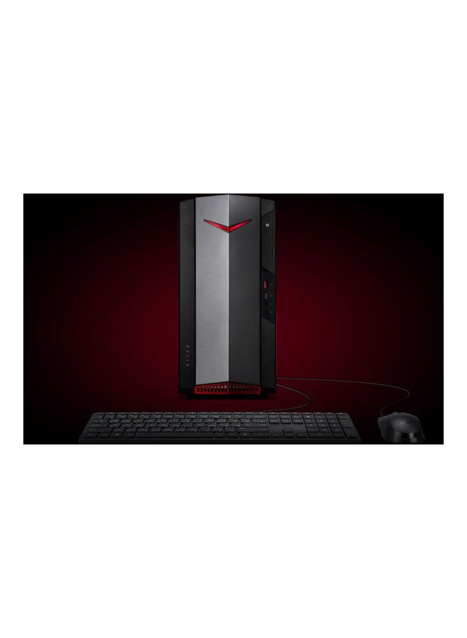 Acer - Nitro Gaming PC N50-610-EB13, Intel Core i7-10700 Processor/12GB RAM/1TB HDD+256G SSD/Nvidia GTX 1650 4GB Graphics Card Black - Image 1