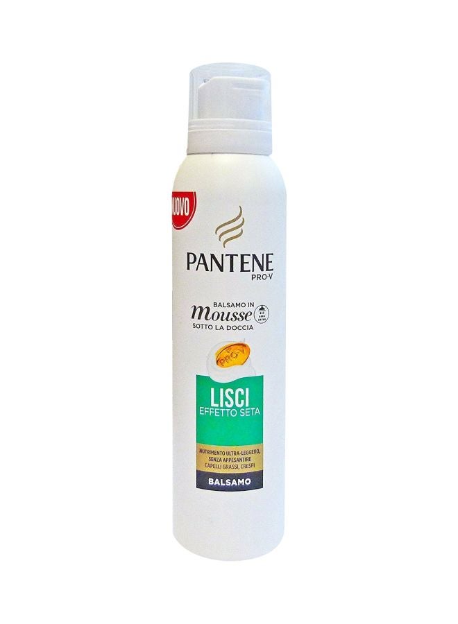 Pantene - Balsamo Mousse Smooth Effect Silk Under The Shower Pro - V Hair Frizzy 180ml - Image 1