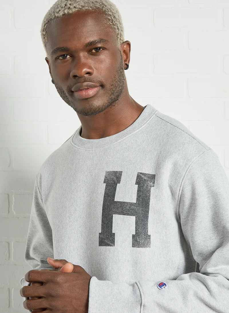 Champion Crewneck Sweatshirt Grey