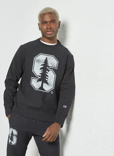 Champion Front Graphic Sweatshirt Black