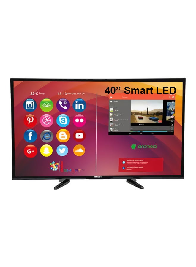 نوبل تلفزيون LED ذكي مقاس 40 بوصة NTV40LEDS3 أسود - Image 1