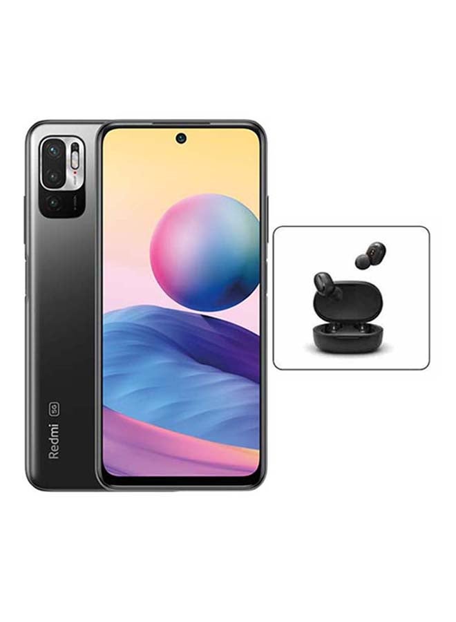 Redmi Note 10 5G Dual SIM Graphite Gray 6GB RAM 128GB With Mi True Wireless Earbuds Basic 2 - Global Version