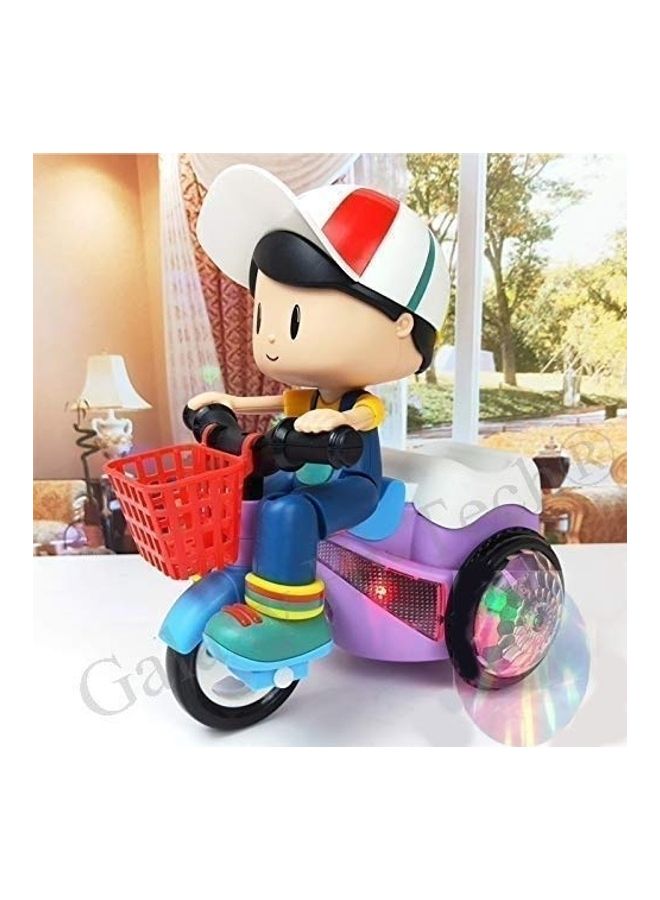 Sky Tech Light And Sound Musical Stunt Bike Tricycle Multicolour  - Image 1