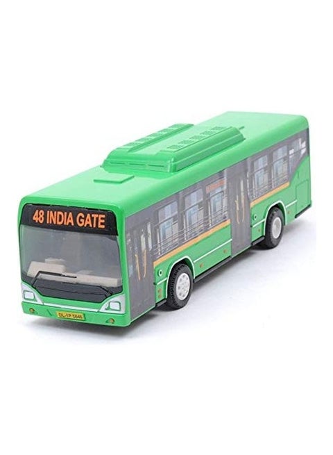 Low Floor CNG Pull Back Toy Bus multicolour