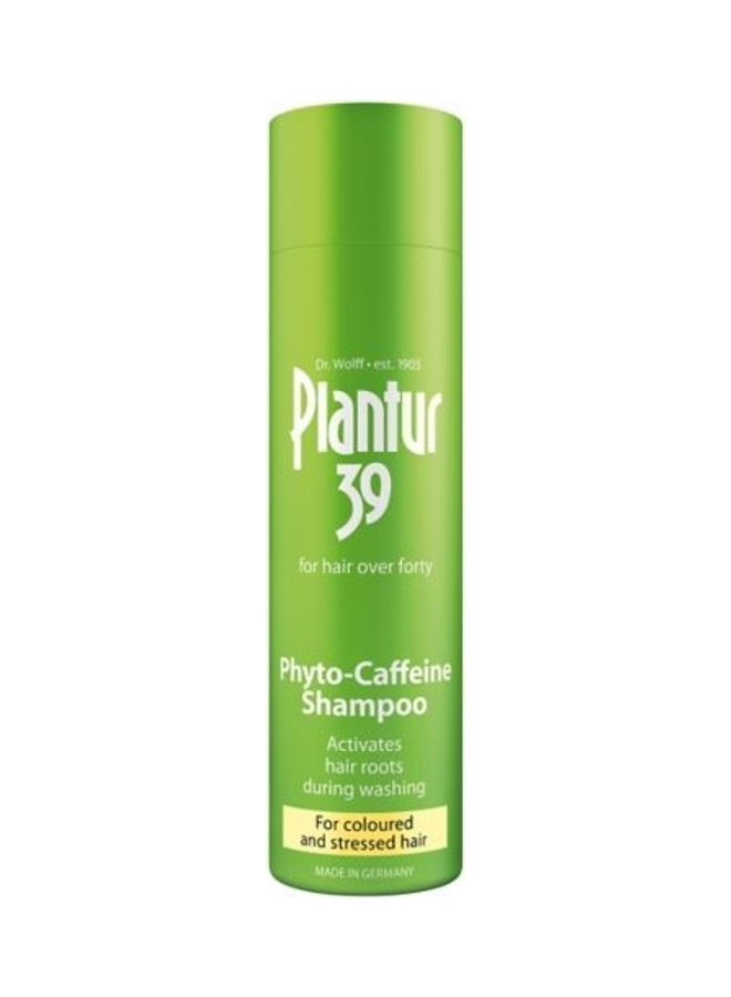 Plantur 39 - Phyto Caffeine Shampoo For Coloured And Stressed Hair Green 250ml - Image 1
