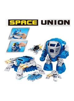 Space Union Diy Spaceship Rocketers Battle Warriors Blue