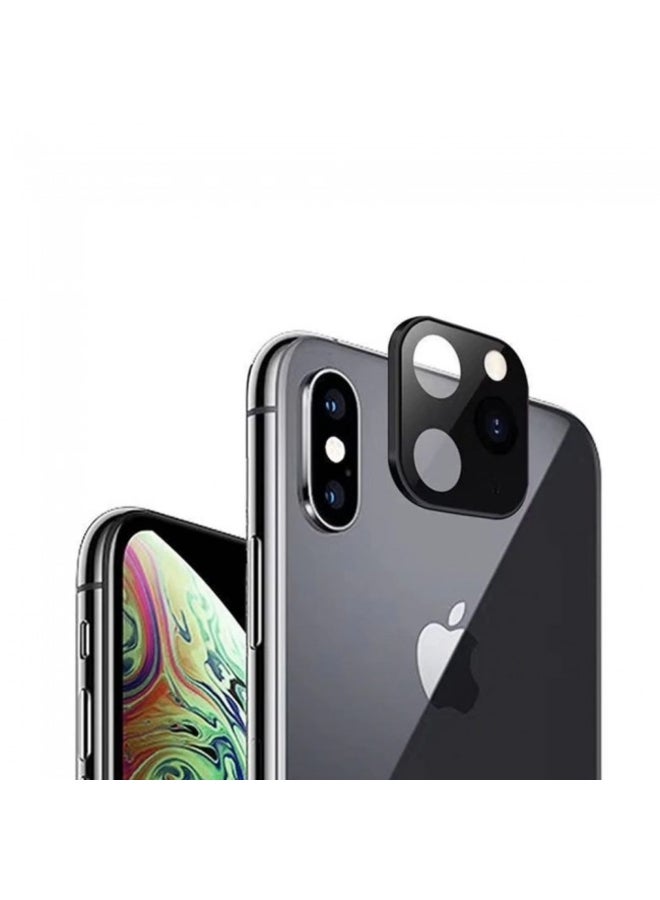 MARGOUN Apple iPhone X Change To Apple iPhone 11 Pro Metal Glass Lens Cover Black  - Image 2