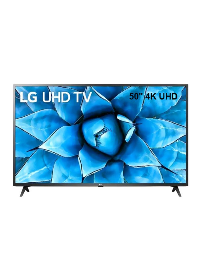 إل جي تلفزيون ذكي فائق الوضوح بدقة فائقة 4K مقاس 50 بوصة 50UN7340PVC أسود - Image 1