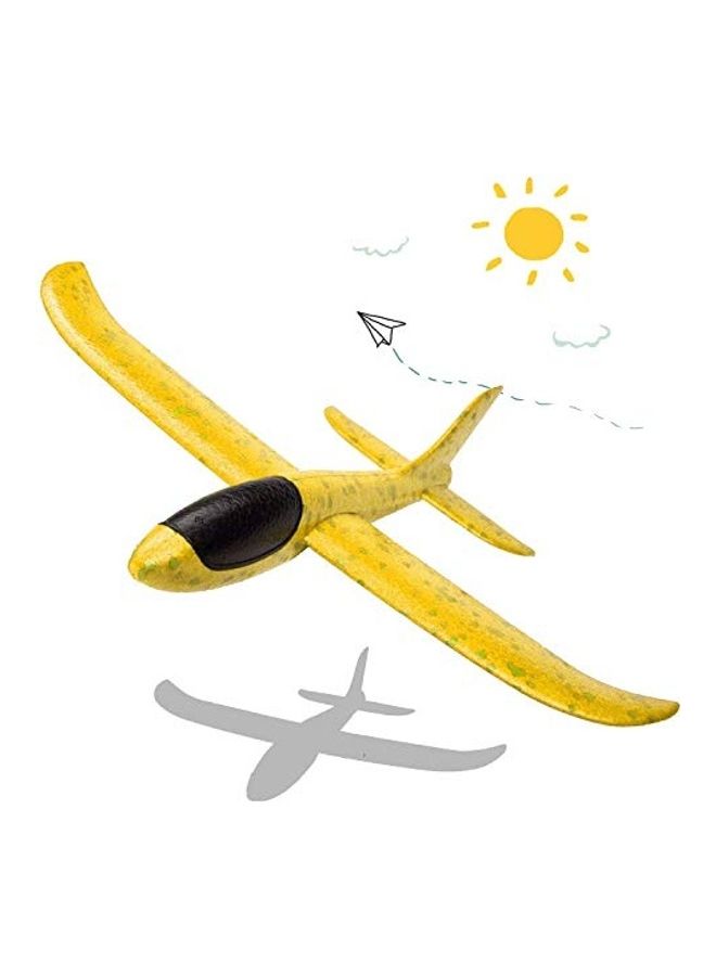 Sage Square Hand Throwing Foam Plane Yellow 