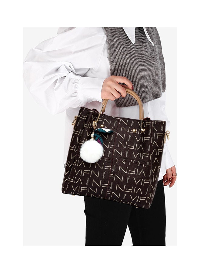 Generic - 3-Piece Casual Shoulder Bag Set Coffee - Image 1