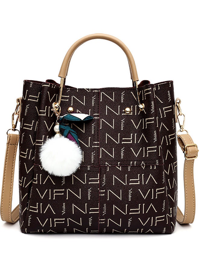 Generic - 3-Piece Casual Shoulder Bag Set Coffee - Image 1