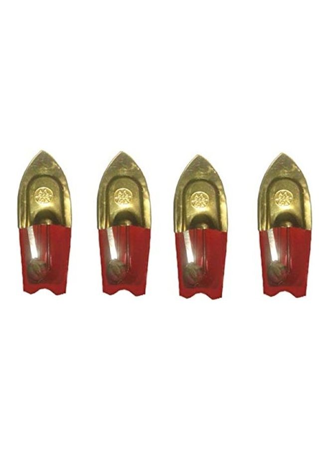 4-Piece Tin Steam Boat Toy multicolour