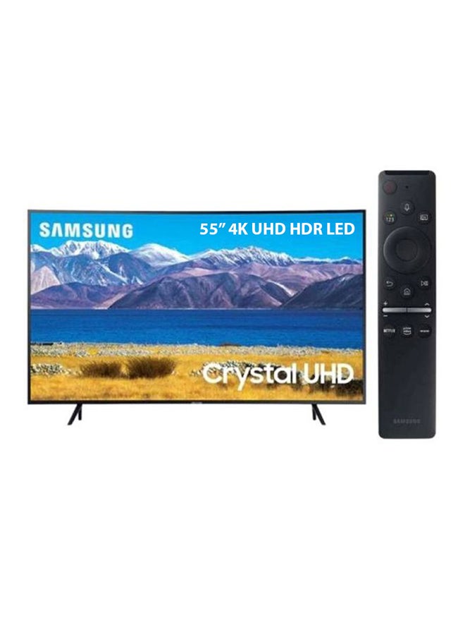 Samsung - 55-Inch Curved 4K Crystal UHD HDR Smart TV (2020) And Smart Remote Control UA55TU8300 Black - Image 1