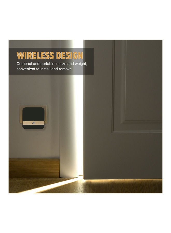 Wireless Doorbell Black/Beige - Image 2
