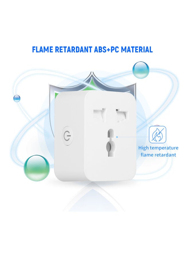Universal WiFi Smart Plug Socket White - Image 3