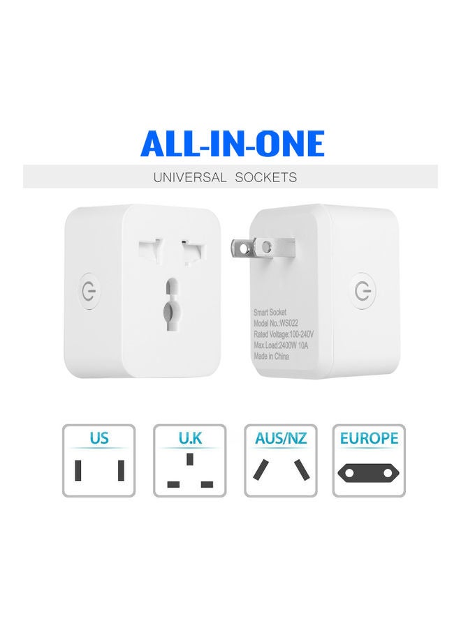 Universal WiFi Smart Plug Socket White - Image 5