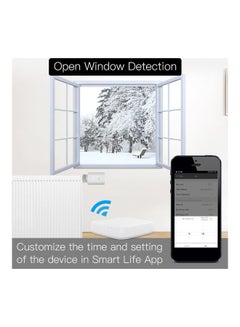 Generic Intelligent Programmable Voice Control Thermostatic Radiator White  - Image 2