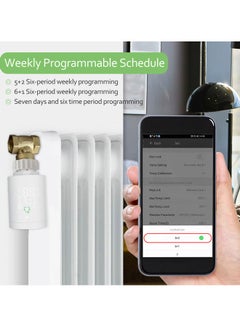 Generic Intelligent Programmable Voice Control Thermostatic Radiator White  - Image 4