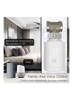 Generic Intelligent Programmable Voice Control Thermostatic Radiator White  - Image 5